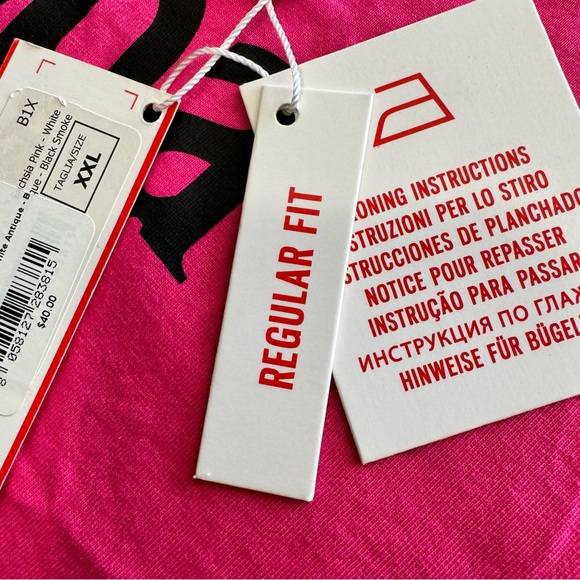 KAPPA PINK Unisex 2x Short Sleeve T Shirt AUTHENTIC PAROO 314155EW B1X - Picture 6 of 6